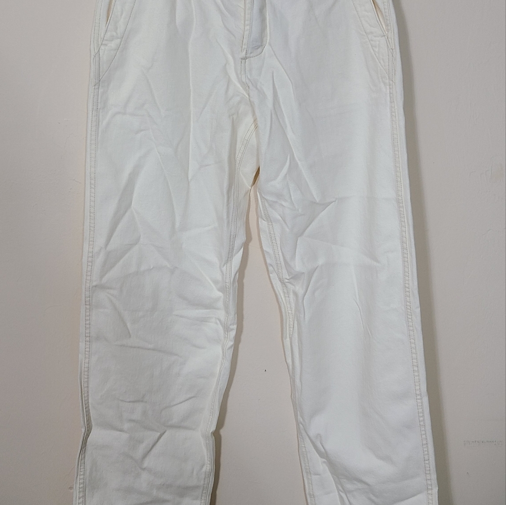 MADEWELL Patch Pocket Jeans in Ecru Wash Summer Denim Mens Size 32 - Picture 10 of 11